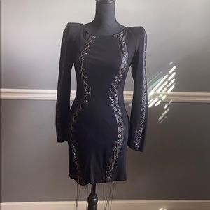 Bebe Kardashian Black Mini Dress Small